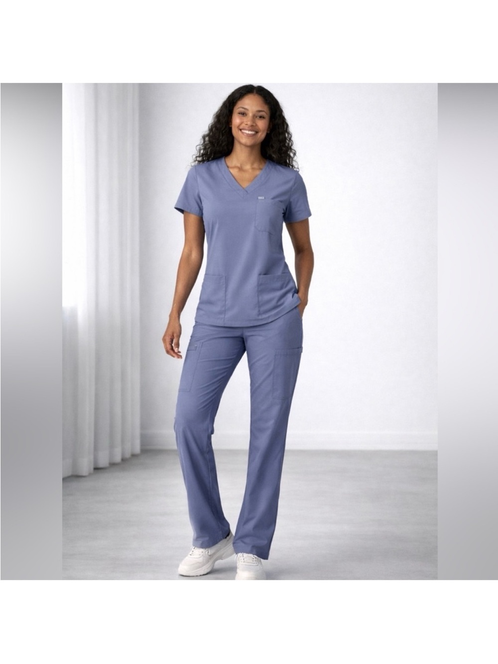 Figs scrub three pockets big sky top size S